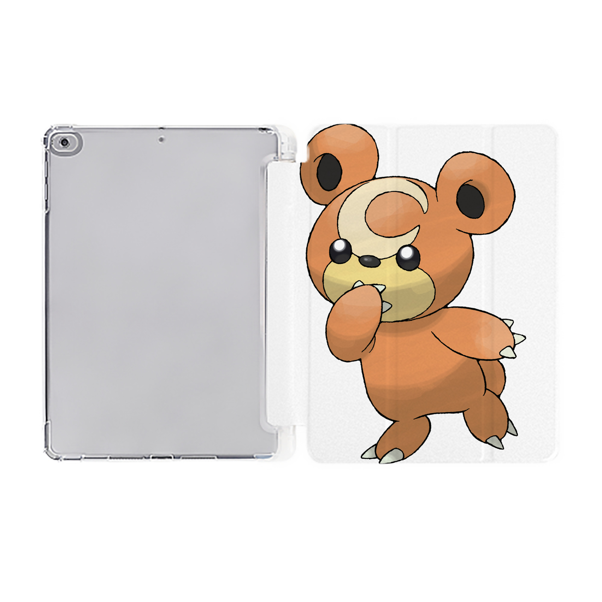 （画像用） ポケットモンスター Pokémon IPad ケース ペン収納付き 三つ折りスタンド PUレザー×シリコン 対応機種9.5/10.5/10.9インチ